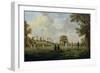 Game of Cricket, c.1790-English School-Framed Giclee Print