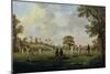 Game of Cricket, c.1790-English School-Mounted Giclee Print