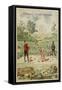 Game of Croquet-null-Framed Stretched Canvas