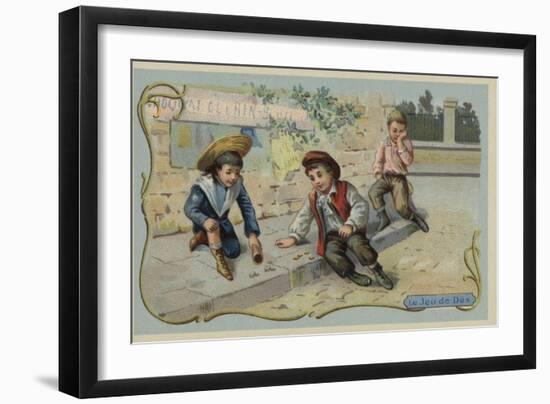 Game of Dice-null-Framed Premium Giclee Print