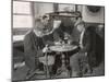 Game of Dominoes in an English Country Pub-null-Mounted Photographic Print