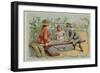 Game of Dominoes-null-Framed Premium Giclee Print