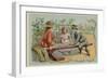 Game of Dominoes-null-Framed Giclee Print