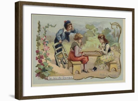 Game of Draughts-null-Framed Giclee Print