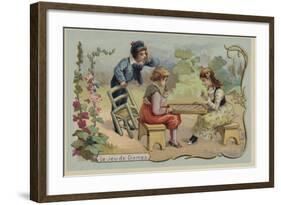 Game of Draughts-null-Framed Giclee Print