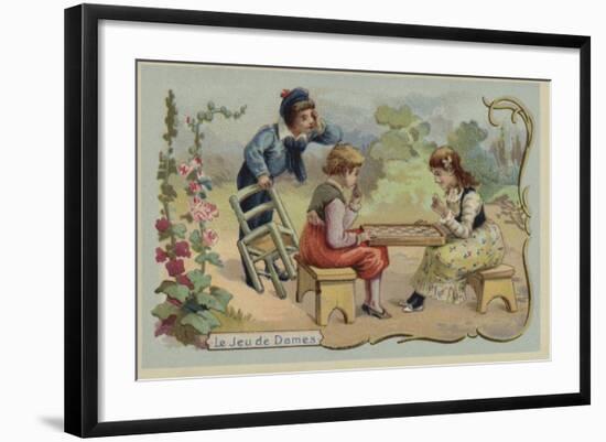 Game of Draughts-null-Framed Giclee Print