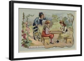 Game of Draughts-null-Framed Giclee Print