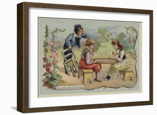 Game of Draughts-null-Framed Giclee Print