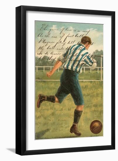 Game of Love, Soccer Player-null-Framed Art Print