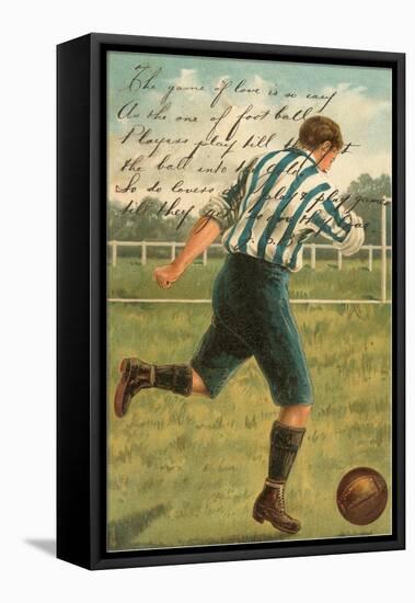 Game of Love, Soccer Player-null-Framed Stretched Canvas