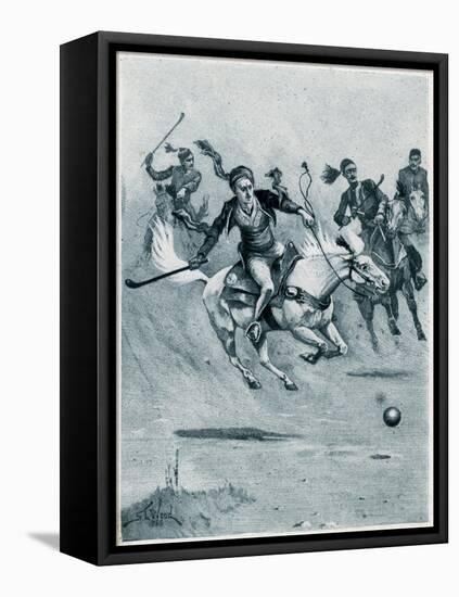 Game of Polo, 1888-Stanley L Wood-Framed Stretched Canvas
