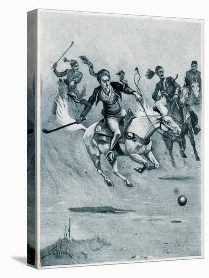 Game of Polo, 1888-Stanley L Wood-Stretched Canvas