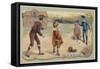 Game of Quoits-null-Framed Stretched Canvas