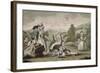 Game of Saccomazzone, 1790, by Carlo Lasinio (1759-1838), Colour, Italy, 18th Century-null-Framed Giclee Print