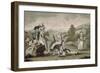 Game of Saccomazzone, 1790, by Carlo Lasinio (1759-1838), Colour, Italy, 18th Century-null-Framed Premium Giclee Print