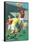 Game of Soccer-null-Framed Stretched Canvas