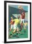 Game of Soccer-null-Framed Art Print