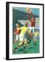 Game of Soccer-null-Framed Art Print