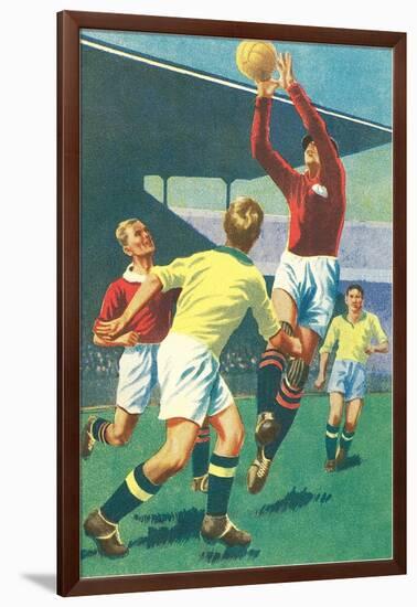 Game of Soccer-null-Framed Art Print