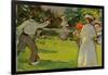 Game of Tennis, Luxembourg Gardens, C.1906 (Panel)-Samuel John Peploe-Framed Giclee Print