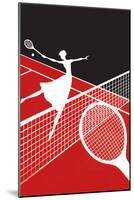 Game of Tennis-null-Mounted Art Print