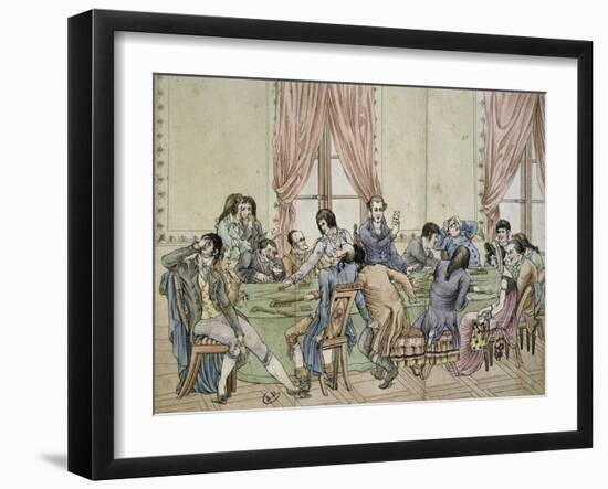 Game of the Thirty-One, Ca 1805, France, 19th Century-null-Framed Giclee Print