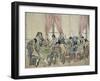 Game of the Thirty-One, Ca 1805, France, 19th Century-null-Framed Giclee Print