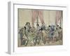 Game of the Thirty-One, Ca 1805, France, 19th Century-null-Framed Giclee Print