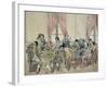 Game of the Thirty-One, Ca 1805, France, 19th Century-null-Framed Giclee Print