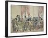 Game of the Thirty-One, Ca 1805, France, 19th Century-null-Framed Giclee Print