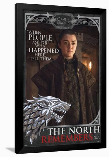 Game Of Thrones - Arya-The North Remembers-null-Framed Poster