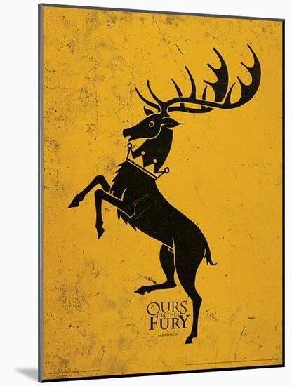 Game of Thrones - Baratheon-null-Mounted Standard Poster