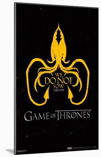 Game of Thrones - Greyjoy-null-Mounted Standard Poster