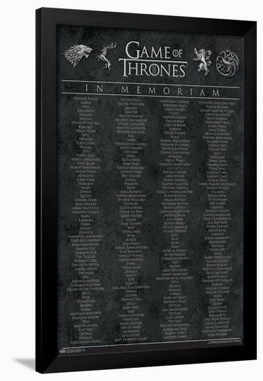 Game of Thrones - In Memoriam-Trends International-Framed Poster