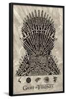 Game of Thrones - Iron Throne-Trends International-Framed Poster