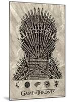 Game of Thrones - Iron Throne-Trends International-Mounted Poster