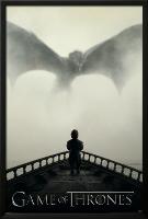Game of Thrones - Lion & A Dragon-null-Lamina Framed Poster