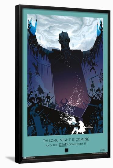 Game of Thrones - Long Night-Trends International-Framed Poster