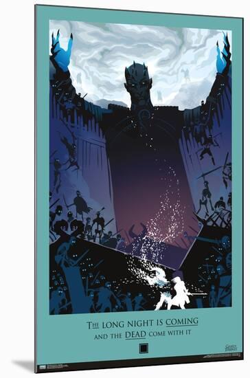 Game of Thrones - Long Night-Trends International-Mounted Poster