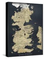 Game of Thrones Map-null-Stretched Canvas