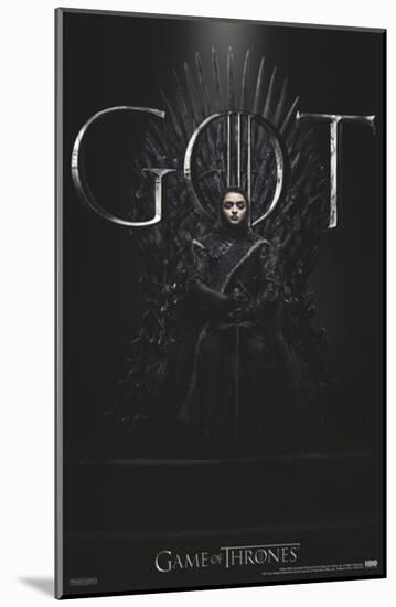 Game of Thrones - S8 - Arya-null-Mounted Poster