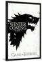 Game of Thrones - Winter is Coming - House Stark-null-Lamina Framed Poster