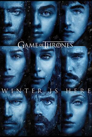 GAME OF THRONES WINTER IS HERE JON 24x36 POSTER GOT JON SNOW KING OF THE NORTH!!