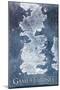 Game of Thrones - Winter Map-Trends International-Mounted Poster