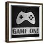 Game on 2 Monochromatic-Denise Brown-Framed Art Print