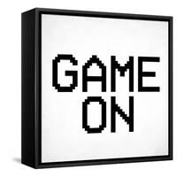 Game On 3 BW-Kimberly Allen-Framed Stretched Canvas