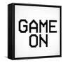 Game On 3 BW-Kimberly Allen-Framed Stretched Canvas