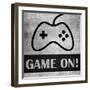 Game on Monochrome-Denise Brown-Framed Art Print