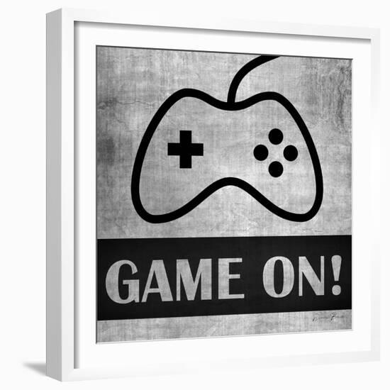 Game on Monochrome-Denise Brown-Framed Premium Giclee Print