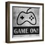 Game on Monochrome-Denise Brown-Framed Art Print